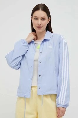 Zdjęcie produktu adidas Originals kurtka damska kolor niebieski przejściowa