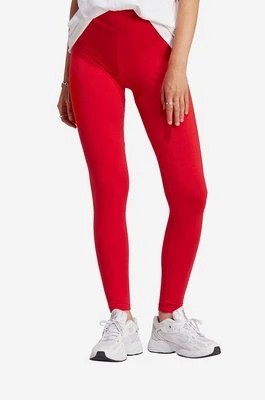 Zdjęcie produktu adidas Originals legginsy damskie kolor czerwony gładkie IA6445-CZERWONY