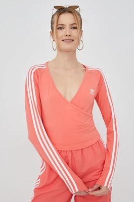 Zdjęcie produktu adidas Originals longsleeve Adicolor HC2050 damski kolor różowy