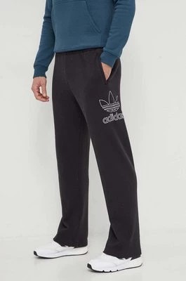 Zdjęcie produktu adidas Originals spodnie dresowe bawełniane kolor czarny z nadrukiem IR7984