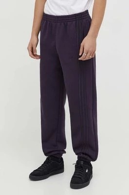 Zdjęcie produktu adidas Originals spodnie dresowe kolor fioletowy gładkie IT7447