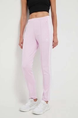 Zdjęcie produktu adidas Originals spodnie dresowe kolor różowy z aplikacją