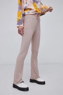 Zdjęcie produktu adidas Originals Spodnie HF6770 damskie kolor brązowy z aplikacją