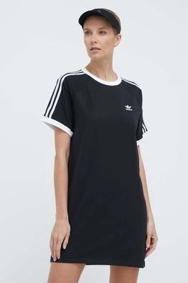 Zdjęcie produktu adidas Originals sukienka 3-Stripes Raglan kolor czarny mini oversize IU2534