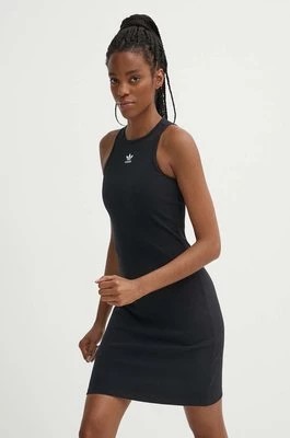 Zdjęcie produktu adidas Originals sukienka kolor czarny mini dopasowana IT9881