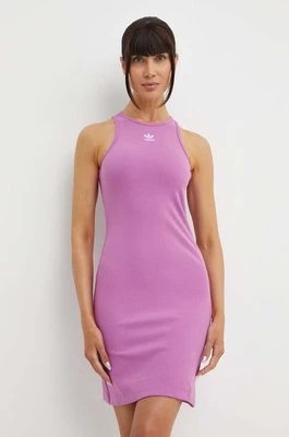 Zdjęcie produktu adidas Originals sukienka kolor różowy mini dopasowana IR5922
