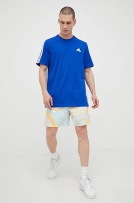 Zdjęcie produktu adidas Originals szorty Adiplay Allover Print Shorts męskie kolor biały HC2133-SKTIN/ACRO