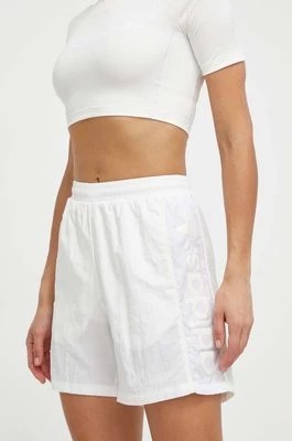 Zdjęcie produktu adidas Originals szorty damskie kolor biały gładkie high waist IR5283
