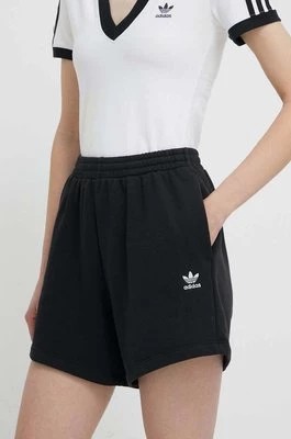 Zdjęcie produktu adidas Originals szorty damskie kolor czarny gładkie high waist IA6451