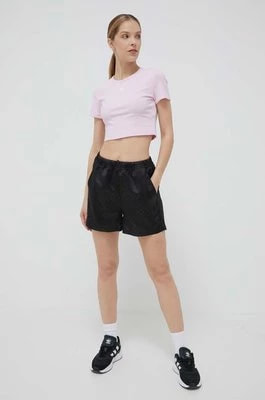 Zdjęcie produktu adidas Originals szorty damskie kolor czarny high waist