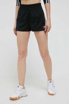 Zdjęcie produktu adidas Originals szorty damskie kolor czarny wzorzyste high waist