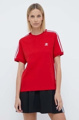Zdjęcie produktu adidas Originals t-shirt 3-Stripes Tee damski kolor czerwony IR8050