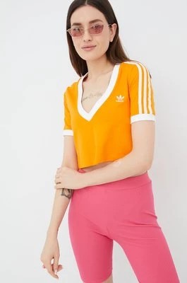 Zdjęcie produktu adidas Originals t-shirt Adicolor HC2029 damski kolor pomarańczowy HC2029-BORANG