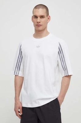 Zdjęcie produktu adidas Originals t-shirt bawełniany Fashion Raglan Cutline męski kolor biały wzorzysty IT7446