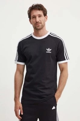 Zdjęcie produktu adidas Originals t-shirt bawełniany kolor czarny wzorzysty IA4845