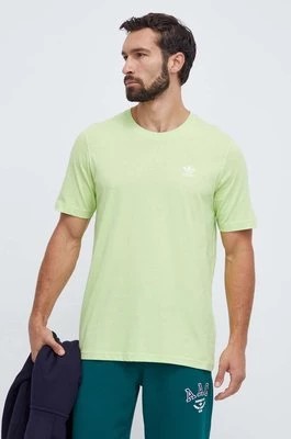Zdjęcie produktu adidas Originals t-shirt bawełniany męski kolor zielony z aplikacją