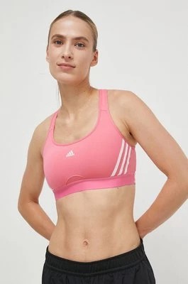 Zdjęcie produktu adidas Performance biustonosz sportowy Powerreact kolor różowy