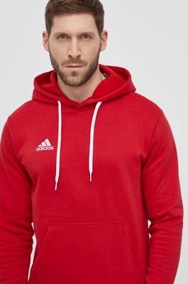 Zdjęcie produktu adidas Performance bluza H57514 męska kolor czerwony z kapturem gładka H57514