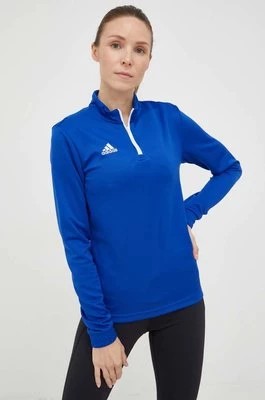 Zdjęcie produktu adidas Performance bluza treningowa Entrada 22 damska kolor niebieski gładka