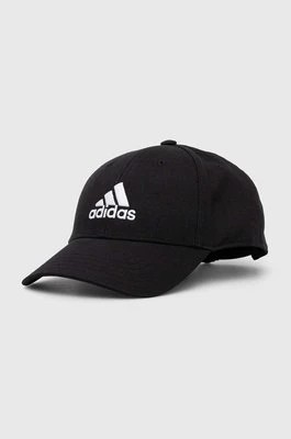 Zdjęcie produktu adidas Performance czapka z daszkiem bawełniana kolor czarny z aplikacją II3513