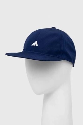 Zdjęcie produktu adidas Performance czapka z daszkiem Essential kolor niebieski z nadrukiem