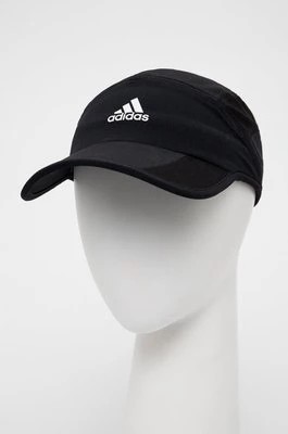 Zdjęcie produktu adidas Performance czapka z daszkiem Supernova kolor czarny z nadrukiem