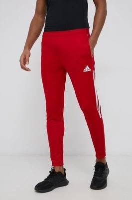 Zdjęcie produktu adidas Performance spodnie treningowe GJ9869 męskie kolor czerwony gładkie