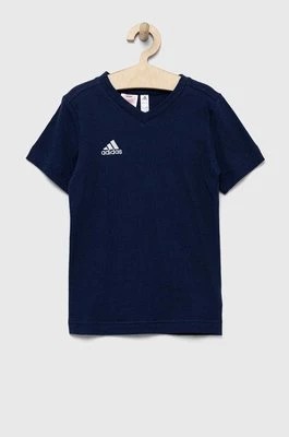 Zdjęcie produktu adidas Performance t-shirt bawełniany dziecięcy ENT22 TEE Y kolor granatowy z aplikacją