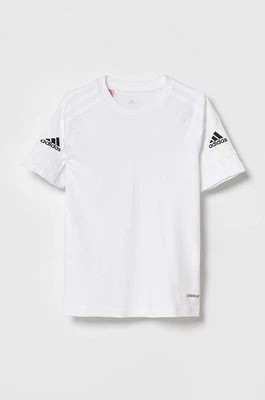 Zdjęcie produktu adidas Performance t-shirt dziecięcy kolor biały z nadrukiem