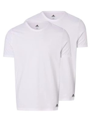 Zdjęcie produktu adidas Performance T-shirty pakowane po 2 szt. Mężczyźni Bawełna biały jednolity,