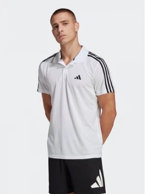 Zdjęcie produktu adidas Polo Train Essentials Piqué 3-Stripes Training Polo Shirt IB8109 Biały Regular Fit