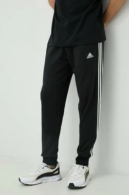 Zdjęcie produktu adidas spodnie dresowe bawełniane męskie kolor czarny z aplikacją HA4337