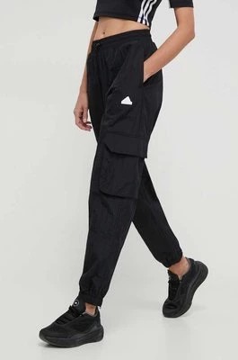 Zdjęcie produktu adidas spodnie dresowe kolor czarny gładkie IQ4826