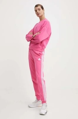 Zdjęcie produktu adidas spodnie dresowe kolor różowy wzorzyste IS3942