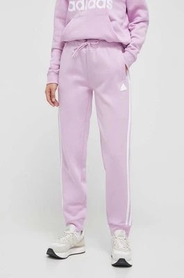 Zdjęcie produktu adidas spodnie dresowe kolor różowy z aplikacją