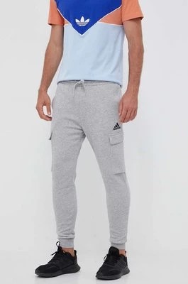 Zdjęcie produktu adidas spodnie dresowe kolor szary melanżowe