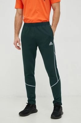 Zdjęcie produktu adidas spodnie dresowe męskie kolor zielony gładkie