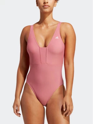 Zdjęcie produktu adidas Strój kąpielowy Iconisea 3-Stripes Swimsuit IB9243 Różowy Fitted Fit