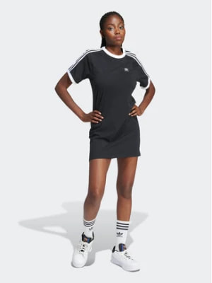 Zdjęcie produktu adidas Sukienka codzienna 3-Stripes IU2534 Czarny Loose Fit