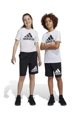 Zdjęcie produktu adidas szorty bawełniane dziecięce U BL kolor czarny regulowana talia