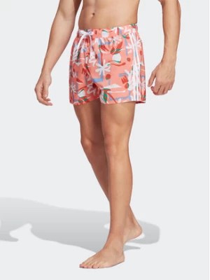 Zdjęcie produktu adidas Szorty kąpielowe Seasonal Floral CLX Very Short Length Swim Shorts HT2122 Pomarańczowy Regular Fit