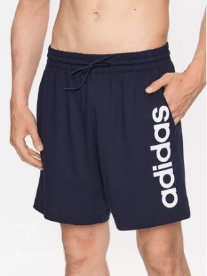 Zdjęcie produktu adidas Szorty sportowe AEROREADY Essentials Single Jersey Linear Logo Shorts IC0064 Niebieski Regular Fit