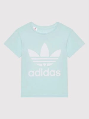 Zdjęcie produktu adidas T-Shirt adicolor Trefoil HS8864 Błękitny Regular Fit