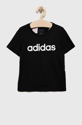 Zdjęcie produktu adidas t-shirt bawełniany dziecięcy G LIN kolor czarny