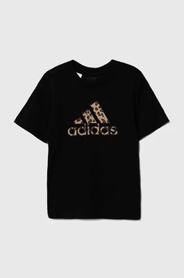 Zdjęcie produktu adidas t-shirt bawełniany dziecięcy kolor czarny