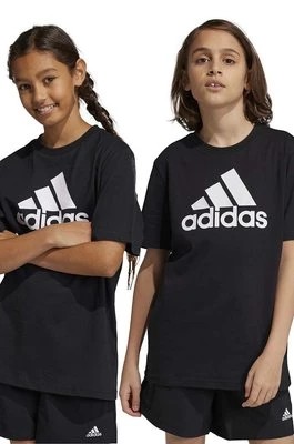 Zdjęcie produktu adidas t-shirt bawełniany dziecięcy U BL kolor czarny z nadrukiem