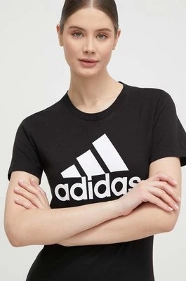 Zdjęcie produktu adidas t-shirt bawełniany GL0722 kolor czarny GL0722