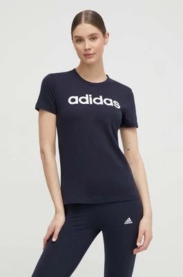 Zdjęcie produktu adidas t-shirt bawełniany H07833 kolor granatowy H07833