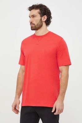 Zdjęcie produktu adidas t-shirt bawełniany męski kolor czerwony gładki IR9110