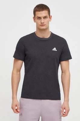 Zdjęcie produktu adidas t-shirt bawełniany męski kolor szary z aplikacją IN7123
